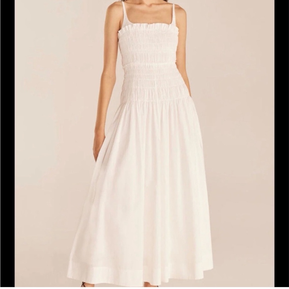 Rebecca Taylor smocked poplin dress